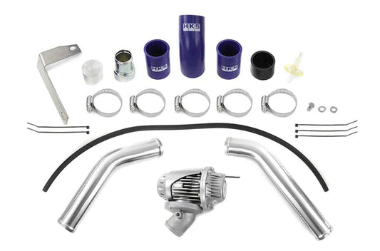 HKS 71008-AM015 2008+ Mitsubishi Evo X SSQV4 BOV Kit Includes 2 Polished Aluminum Pipes