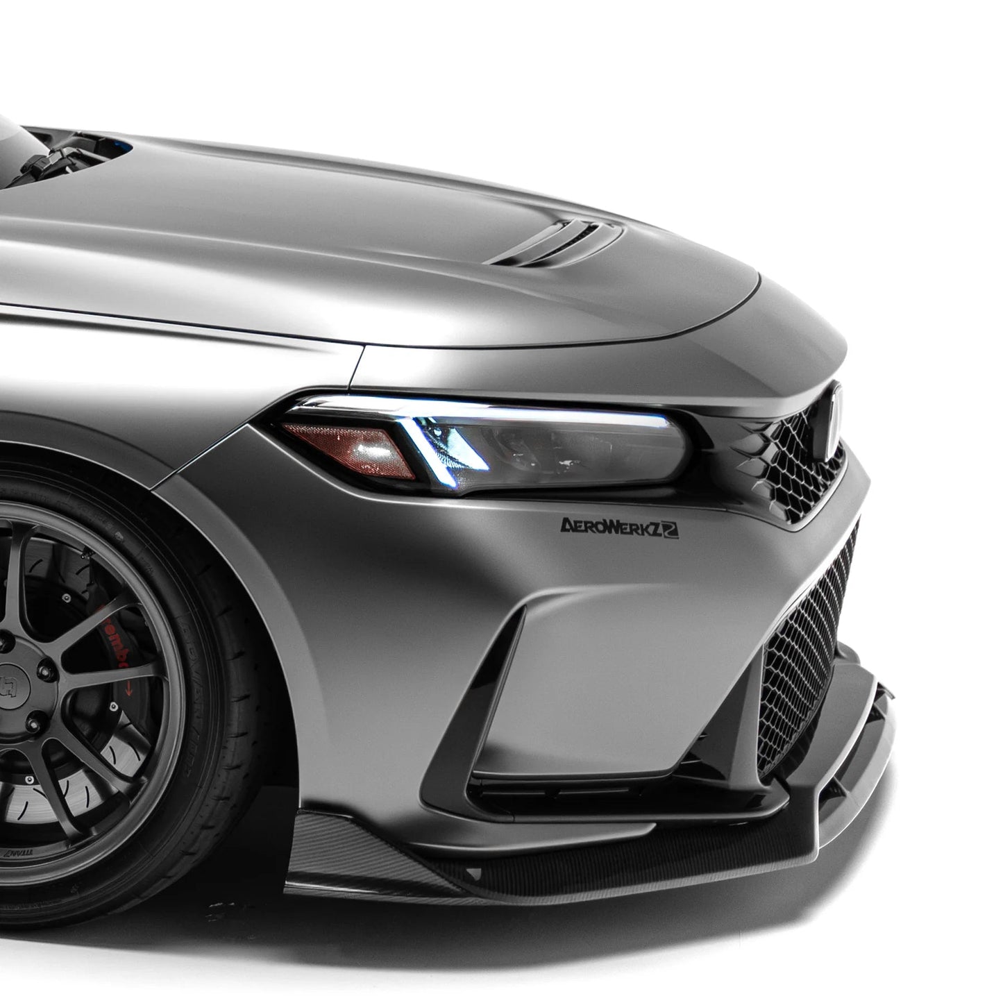 Adro A22A10-1201 Honda Civic Fl5 Type R Carbon Fibre Front Splitter