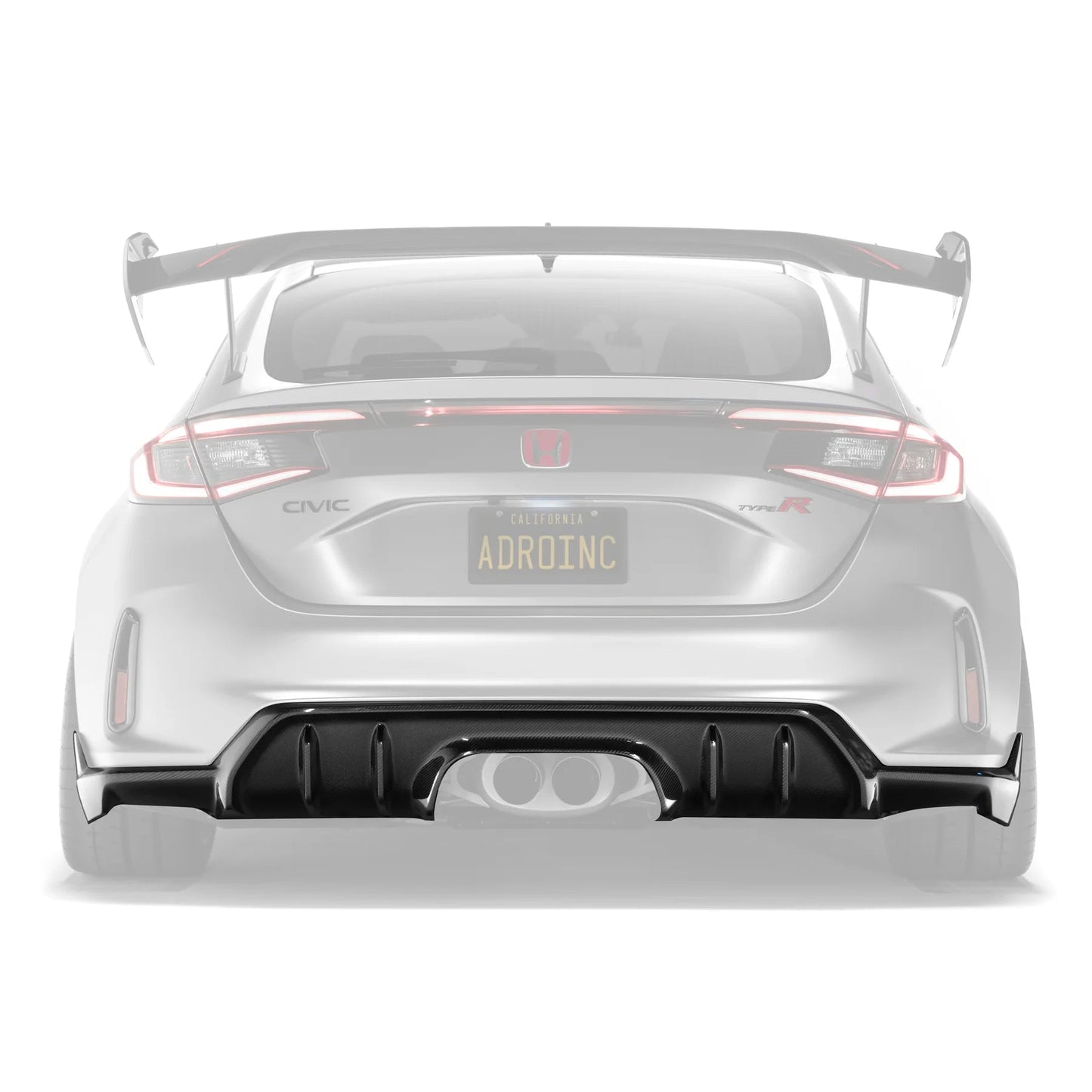 Adro A22A10-1301 Honda Civic Fl5 Type R Carbon Fibre Rear Diffuser