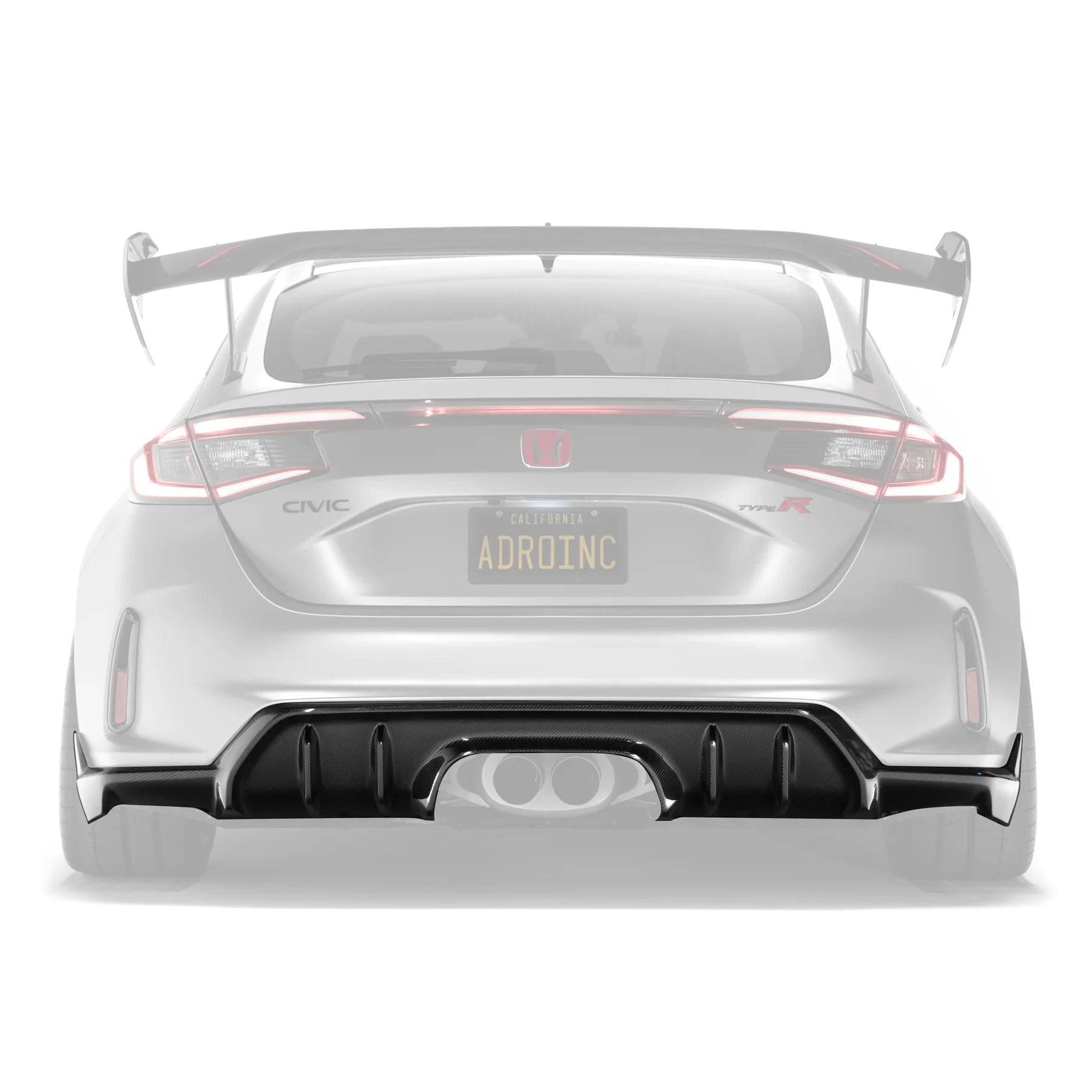 Adro A22A10-1301 Honda Civic Fl5 Type R Carbon Fibre Rear Diffuser