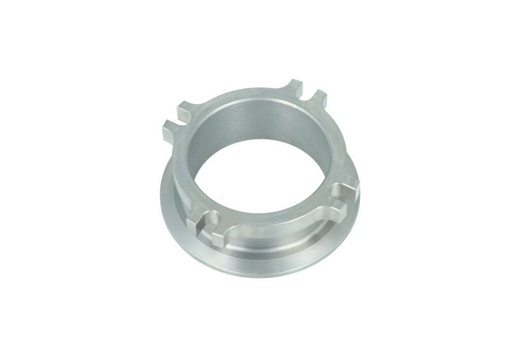Turbozentrum 402164 Downpipe Adapter - Garrett 4-Bolt 63.5mm to V-Band 76mm - mild steel