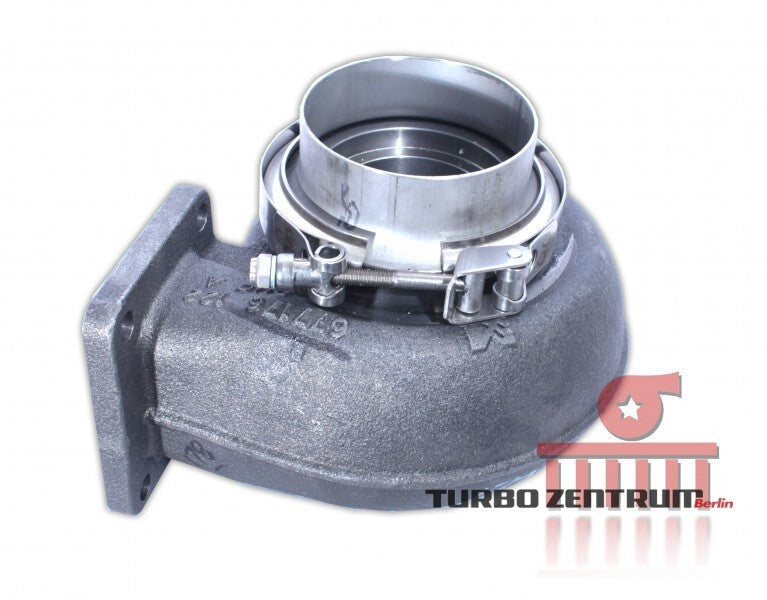 Turbozentrum 429443 Downpipe Flange for BorgWarner AirWerks S200SX / S200SX-E / S300SX / S300SX-E - stainless steel