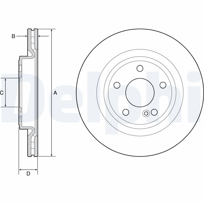 DELPHI BG4927C Brake Disc .