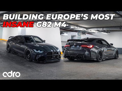 Adro A14A40-1501 BMW M4 G82 Dry Carbon Fibre Swan Neck Rear Wing (2021+)