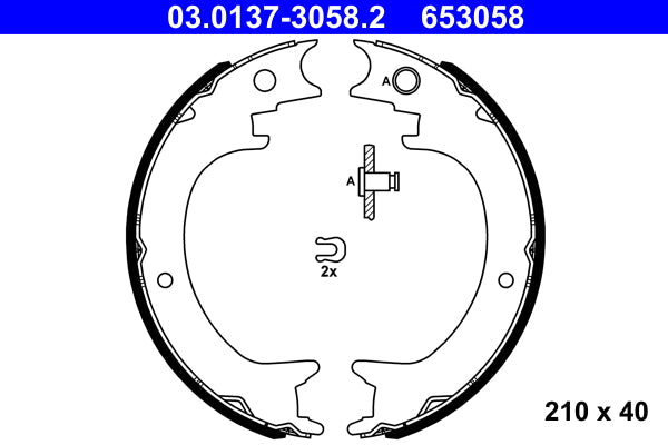 BPART 32523508090 Parking Brake Cable Pull