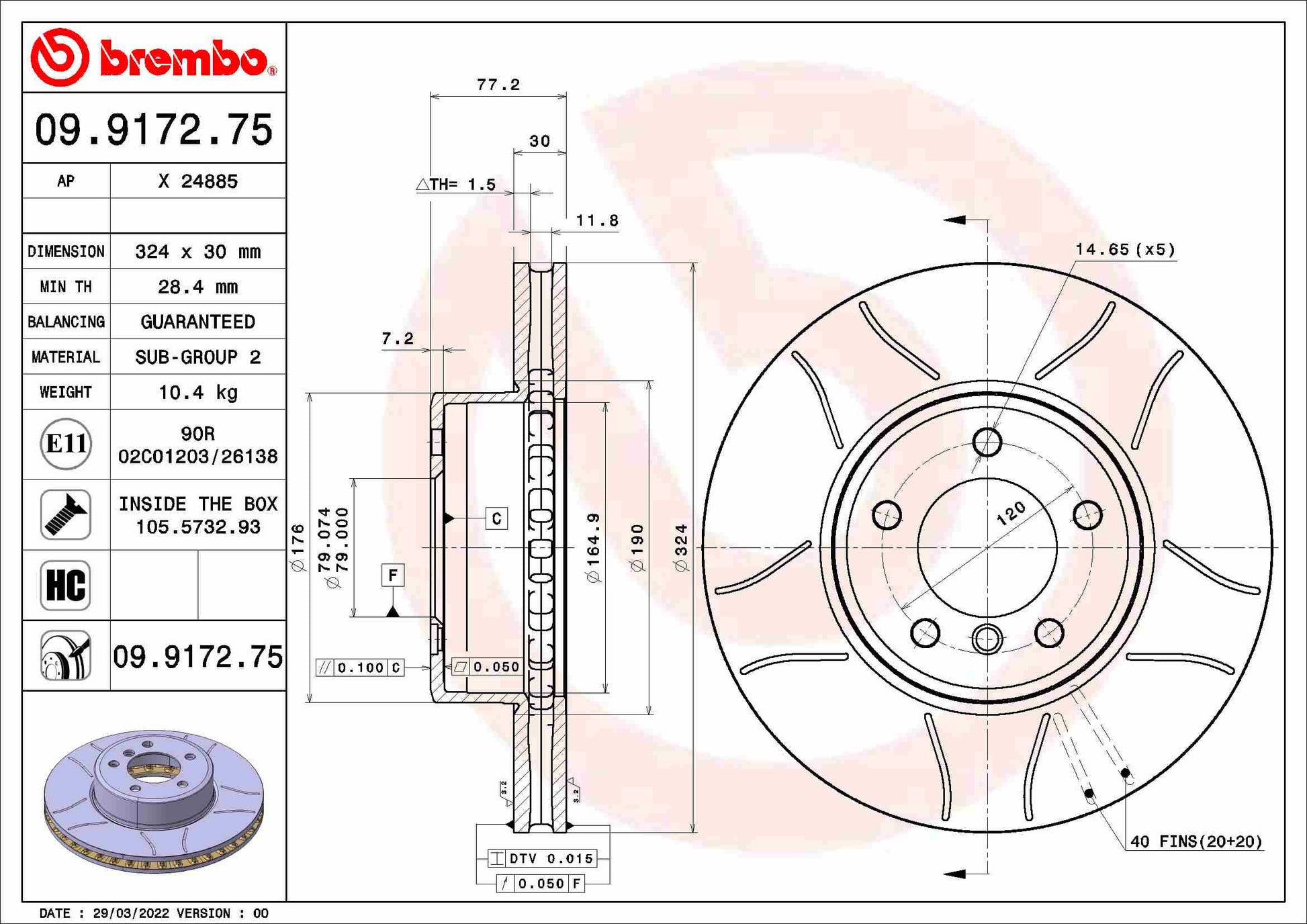 BBP 15289BBP Disc Brake Caliper Repair Kit