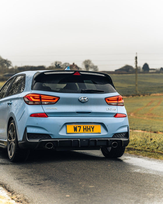 Zaero ZA-I30N-PREFL-DF HYUNDAI I30 N PRE-FACELIFT EVO-1 GLOSS BLACK REAR DIFFUSER
