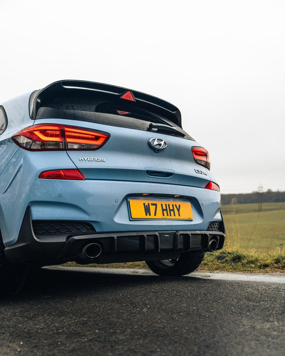 Zaero ZA-I30N-PREFL-DF HYUNDAI I30 N PRE-FACELIFT EVO-1 GLOSS BLACK REAR DIFFUSER