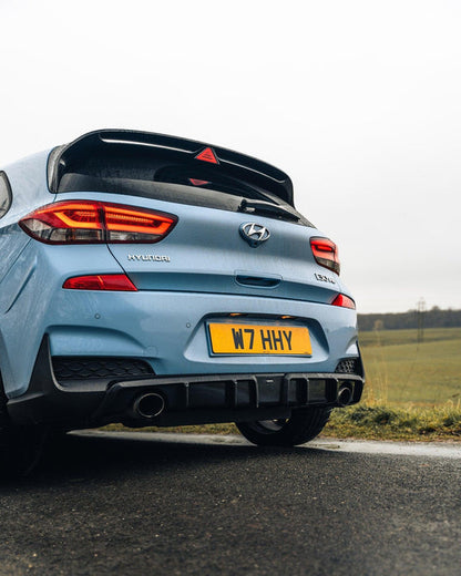 Zaero ZA-I30N-PREFL-DF HYUNDAI I30 N PRE-FACELIFT EVO-1 GLOSS BLACK REAR DIFFUSER