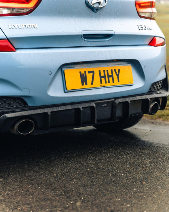 Zaero ZA-I30N-PREFL-DF HYUNDAI I30 N PRE-FACELIFT EVO-1 GLOSS BLACK REAR DIFFUSER