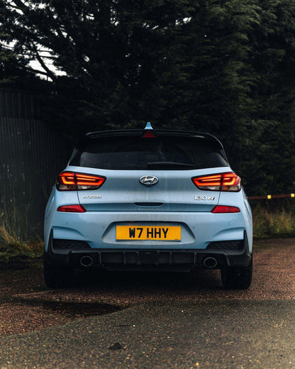 Zaero ZA-I30N-PREFL-DF HYUNDAI I30 N PRE-FACELIFT EVO-1 GLOSS BLACK REAR DIFFUSER