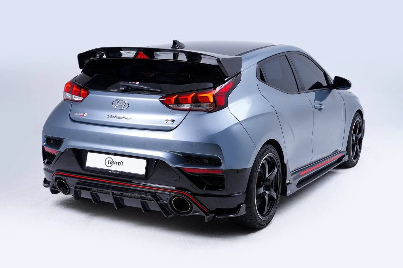 Adro A10A20-1302 Hyundai Veloster N Carbon Fibre Rear Diffuser (2019+)