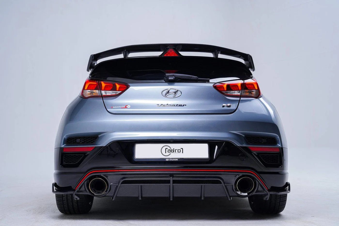 Adro A10A20-1302 Hyundai Veloster N Carbon Fibre Rear Diffuser (2019+)