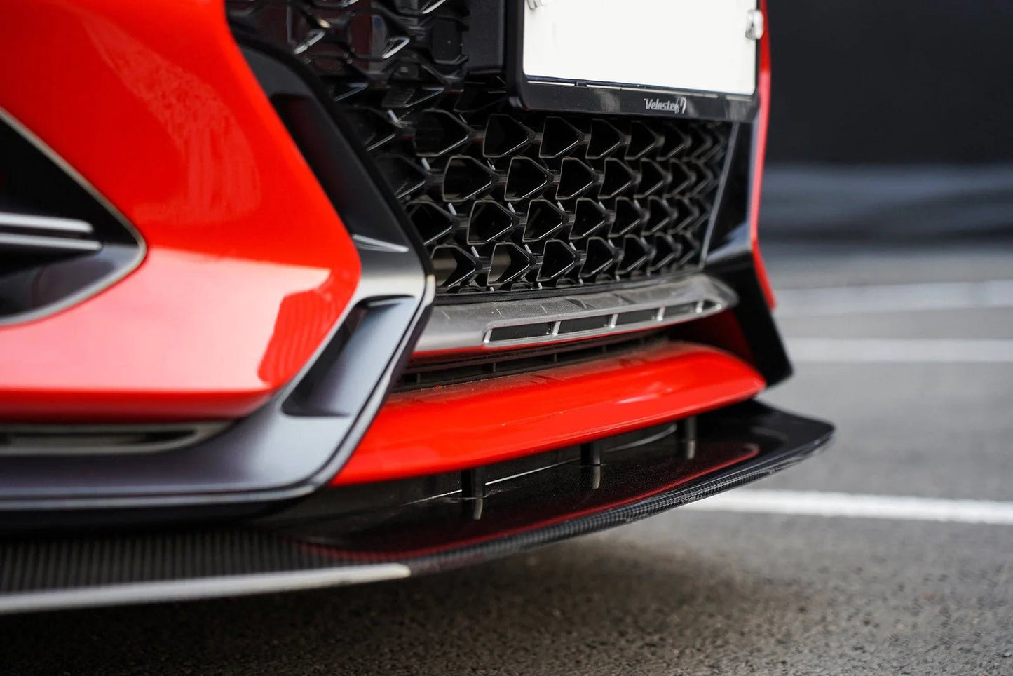 Adro A10A20-1201 Hyundai Veloster N & Turbo Carbon Fibre Front Splitter V1 (2018+)