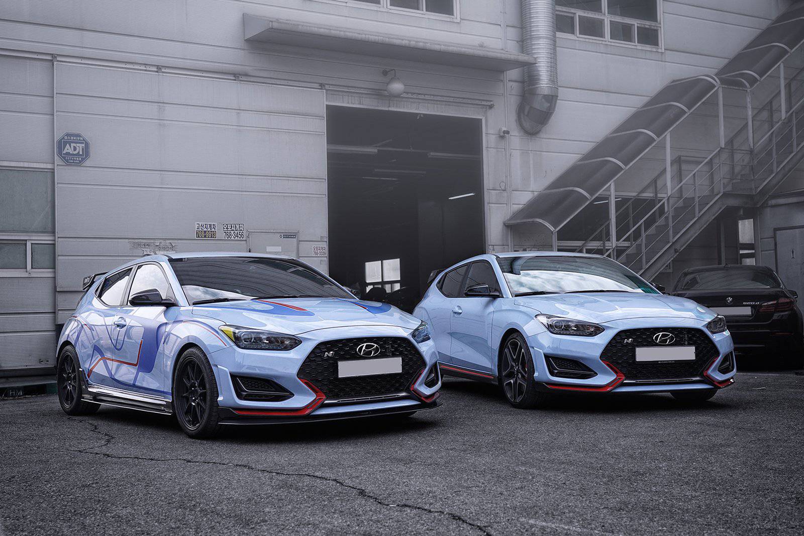 Adro A10A20-1201 Hyundai Veloster N & Turbo Carbon Fibre Front Splitter V1 (2018+)