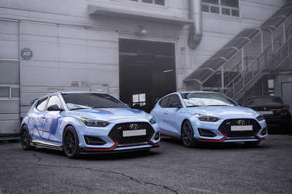 Adro A10A20-1201 Hyundai Veloster N & Turbo Carbon Fibre Front Splitter V1 (2018+)