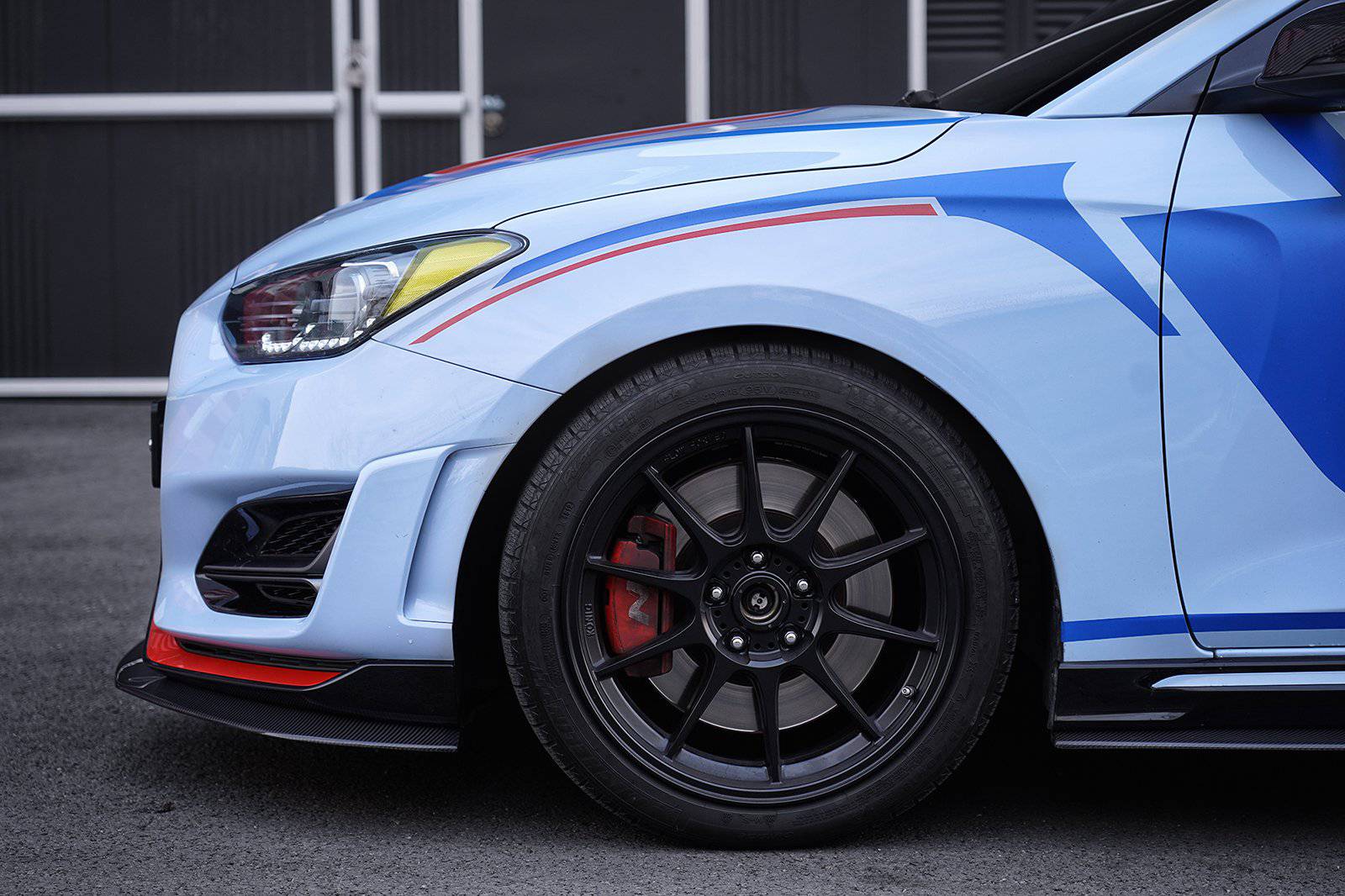 Adro A10A20-1401 Hyundai Veloster N & Turbo Carbon Fibre Side Skirts V1 (2018+)