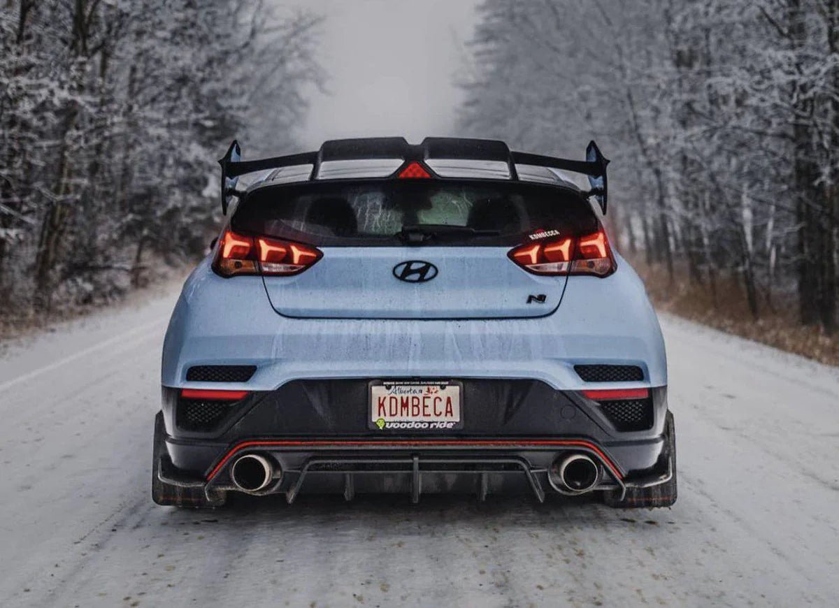 Adro A10A20-1401 Hyundai Veloster N & Turbo Carbon Fibre Side Skirts V1 (2018+)