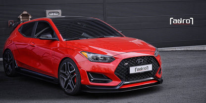 Adro A10A20-1401 Hyundai Veloster N & Turbo Carbon Fibre Side Skirts V1 (2018+)