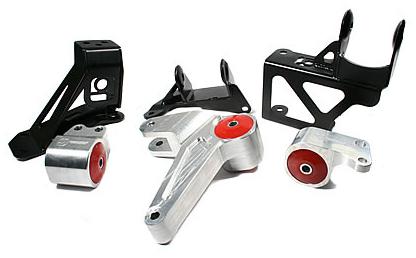 Innovative Mounts Innovative 92-95 Civic K-Series Black Aluminum Mounts 75A Bushings (Not K24 Trans)