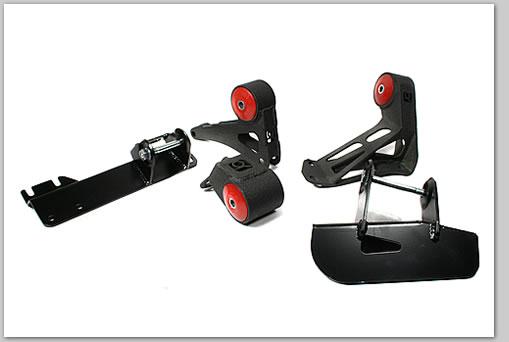 Innovative Mounts Innovative 88-91 Civic K-Series Black Steel Mounts 85A Bushings