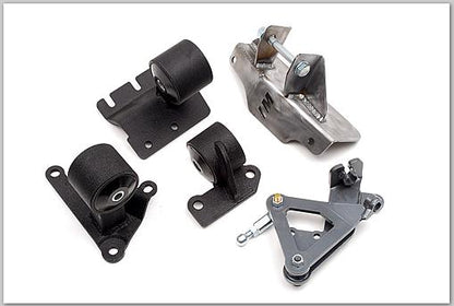 Innovative Mounts Innovative 88-91 Civic H-Series Black Steel Mounts 85A Bushings (Manual Hydro Actuator)