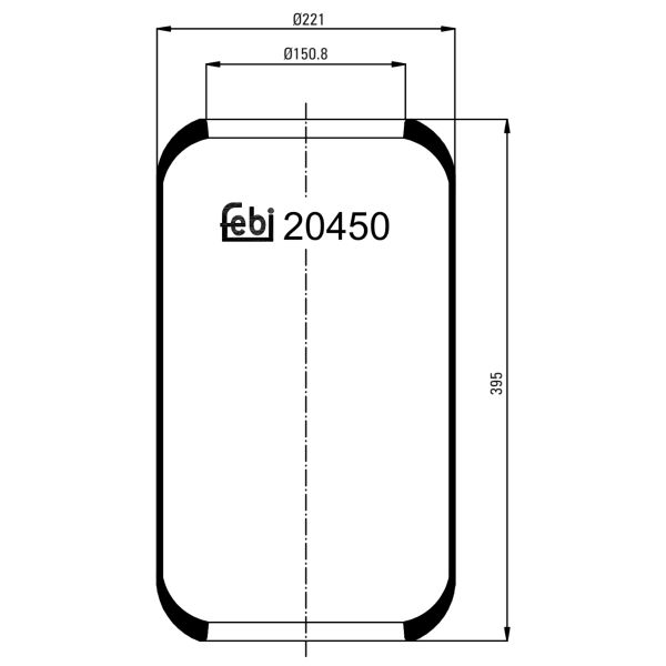 FEBI FE20450 Air Suspension Bellow