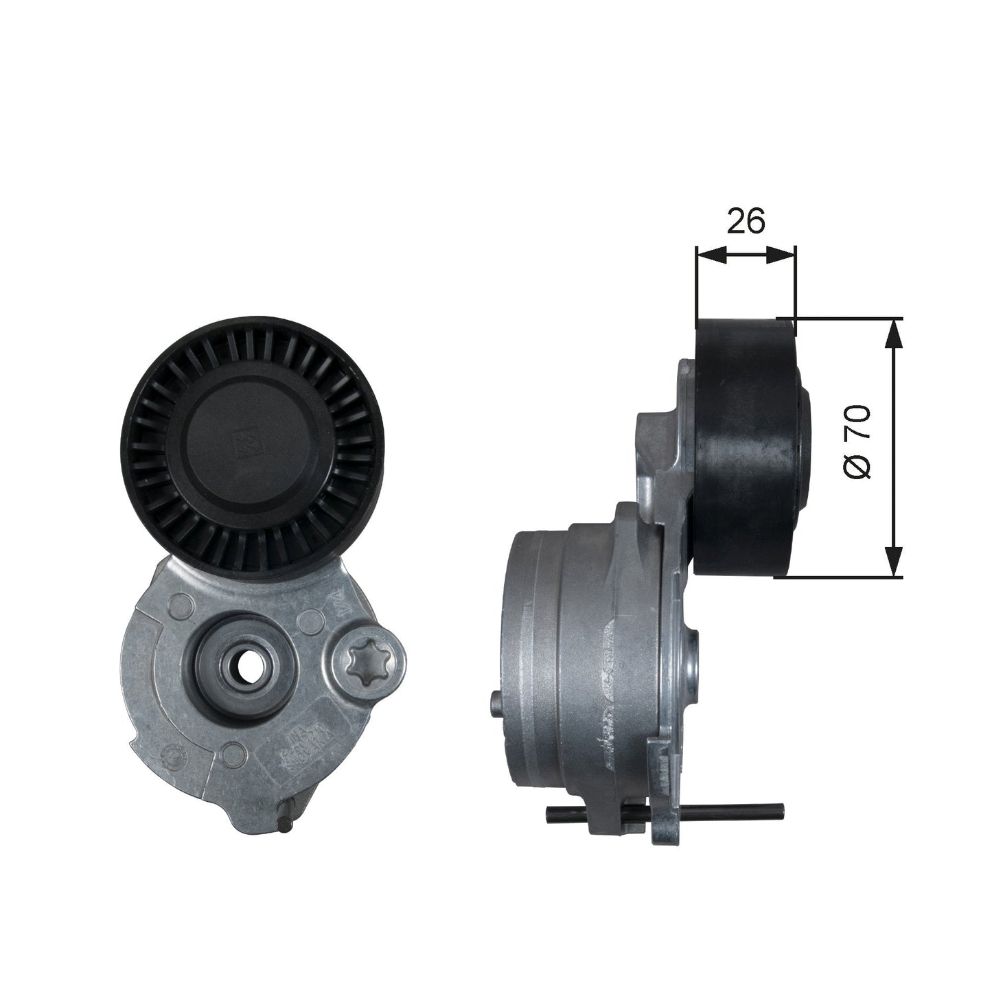 GATES GATT39333 V-Ribbed Belt Tensioner Lever