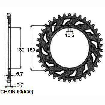 SUNSTAR SUNR1-5601-40 Chain Sprocket