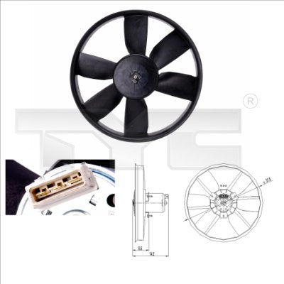 TYC TYC837-0009 Engine Cooling Fan