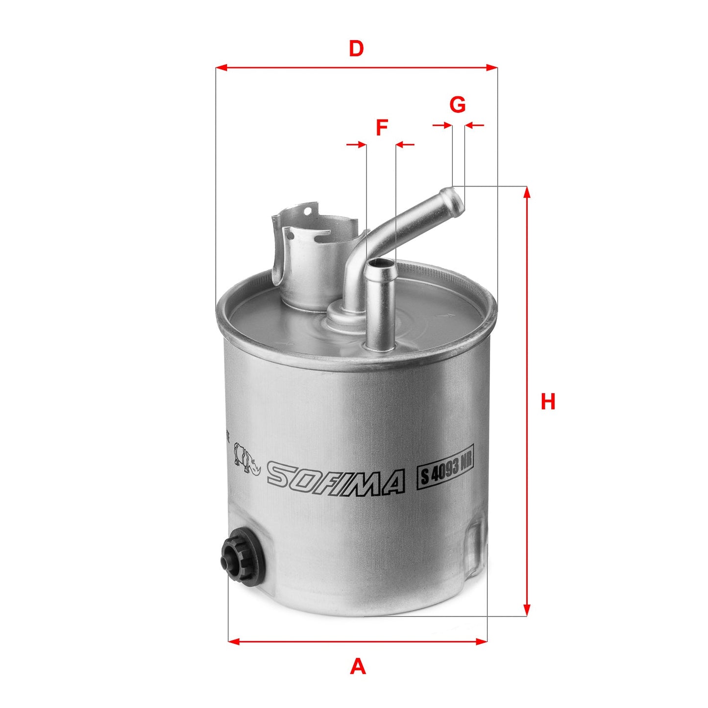 SOFIMA S4093NR Fuel Filter