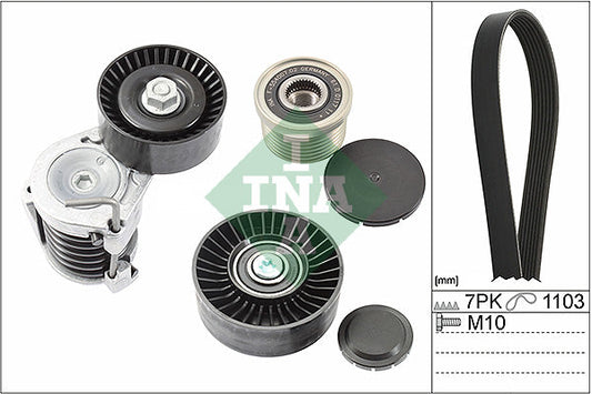 INA 529004920 V-Ribbed Belt Set