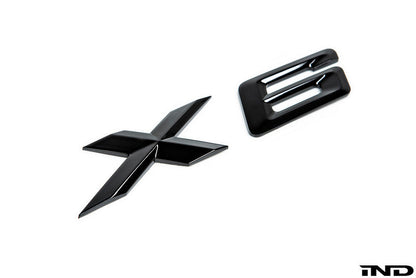IND E71 X6 Painted Trunk Emblem