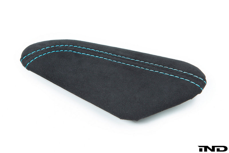 IND F87 M2 Stitched Alcantara Knee Pad - Polar Blue