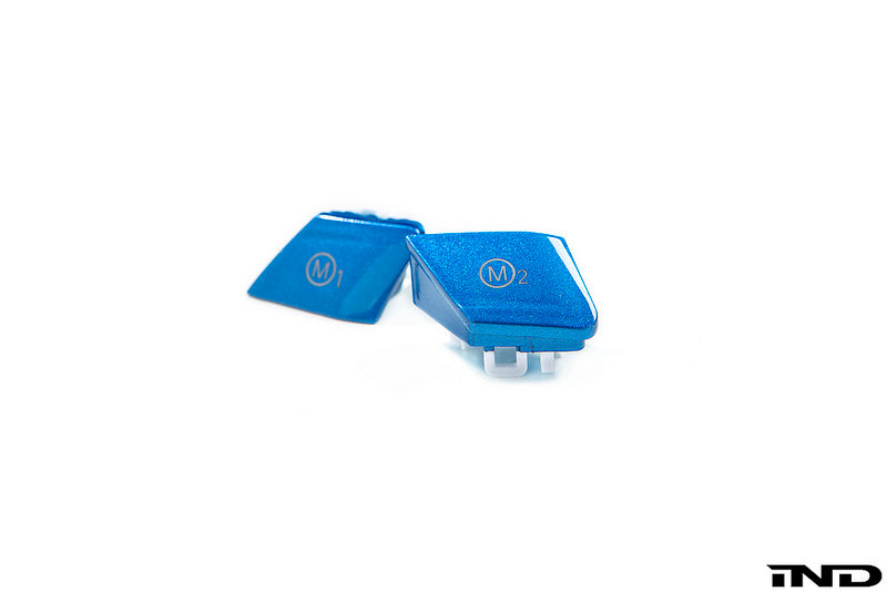 IND F85 X5M / F86 X6M Polar Blue M1 / M2 Button Set