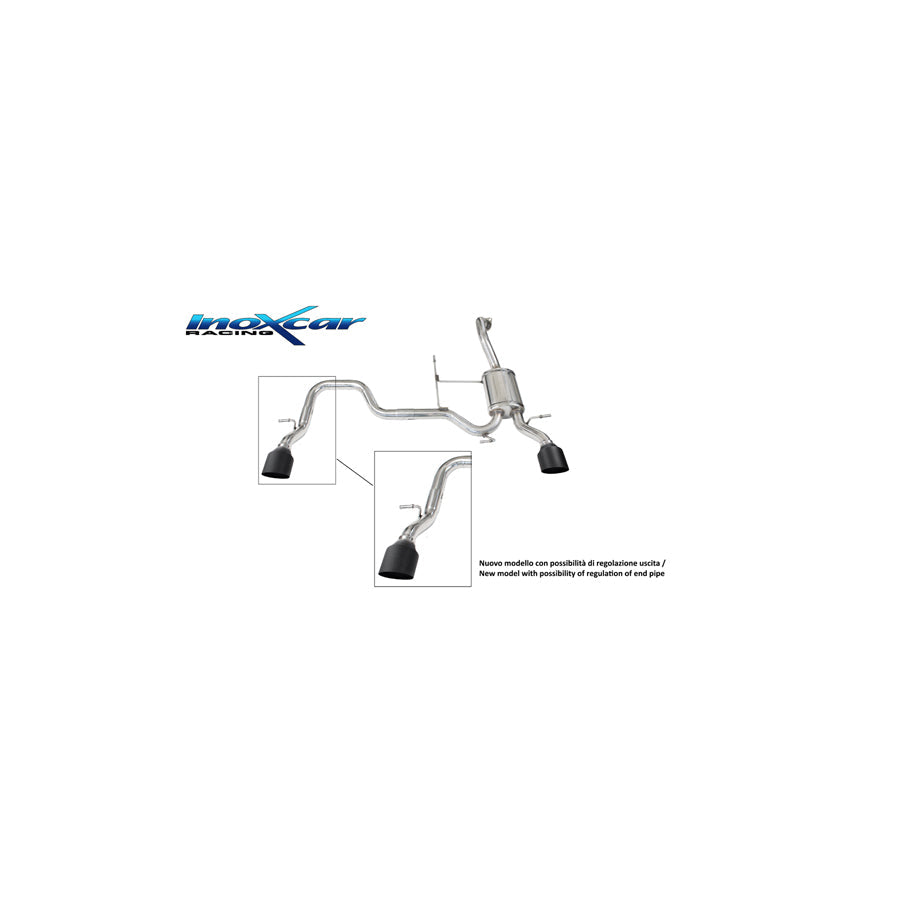 InoXcar SUSW.04.10CBLACK Suzuki Swift Rear Silencer
