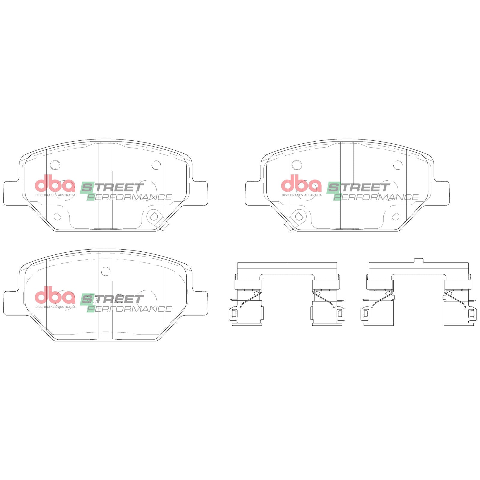 DBA DB15017SP High Performance Brake Pad Set