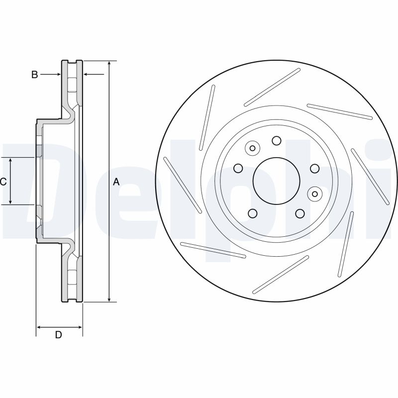 DELPHI BG9224C Brake Disc