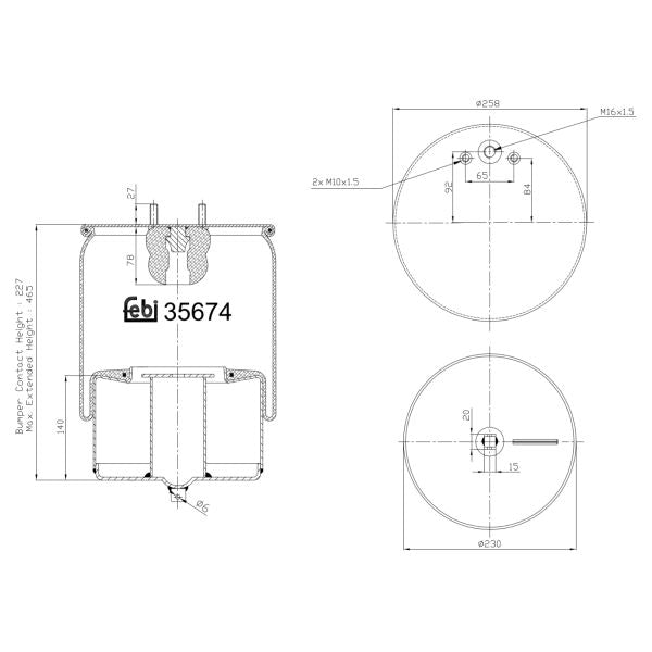 FEBI FE35674 Air Suspension Bellow