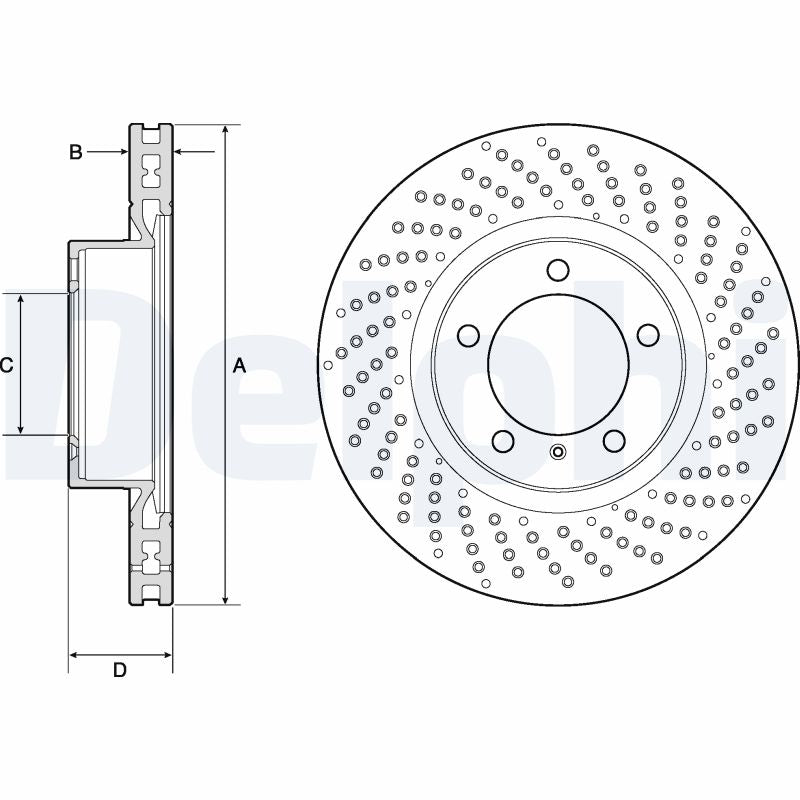 DELPHI BG4781C Brake Disc .