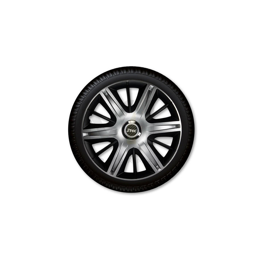 J-TEC Maximus, Silver Black J13127 Wheel trims 13 Inch Black/Silver