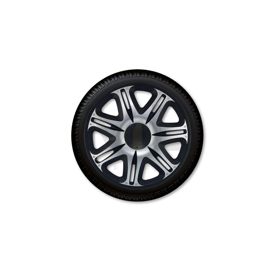 J-TEC Nascar, Silver Black J13158 Wheel trims 13 Inch Black/Silver