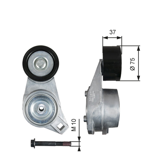 GATES GATT38547 V-Ribbed Belt Tensioner Lever