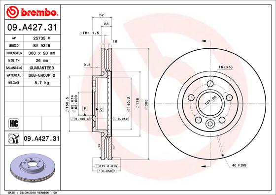 MERITOR MER68326692 Disc Brake Caliper Repair Kit