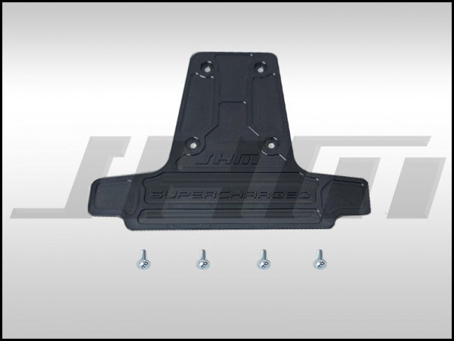 JHM Supercharger Plate - Replaces factory cover - Billet (JHM) BLACK for B8 S4-S5 Q5-SQ5 C7 A6-A7 D4 A8 and 4L Q7 3.0T