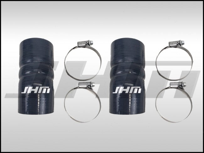 JHM Turbo Outlet to Throttle Body Inlet hoses-PAIR (Silicone)-kit w clamps for C7 S6-S7-RS7 and D4 A8-S8 4.0T