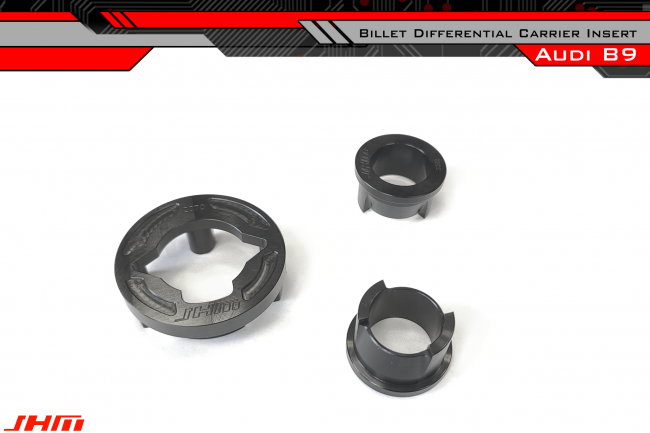 JHM Rear Differential Carrier Insert Kit - Billet Aluminum (JHM) for Audi B9 A4-S4-S5-RS5-Allroad