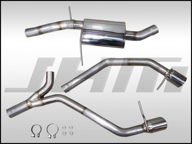 JHM Exhaust - - PARTIAL- 3" Catback for Audi B8 A4-A5-allroad 2.0T (Dual Exit)