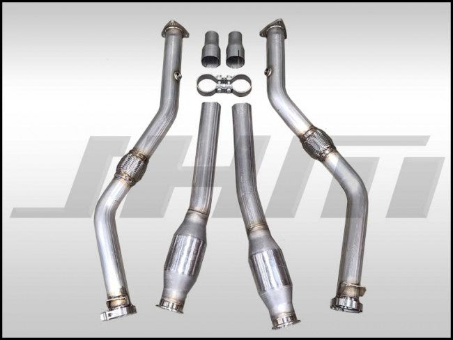 JHM Exhaust - Downpipes - High-Flow Cats w/ Integrated Baffle System - (JHM) for C6-A6 3.0T