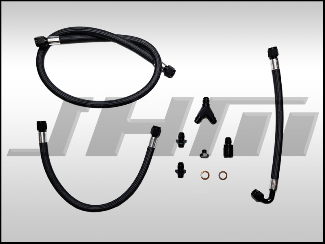JHM Braided Kevlar Fuel Line Re-Route Kit (JHM) for C7 S6-S7-RS7 4.0T